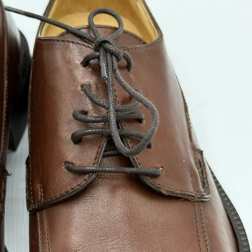 Coach Dress Shoes Mens 11 Brown Leather Made In Italy NEW In Box Malone Oxford